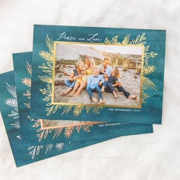 Real Foil Holiday Cards